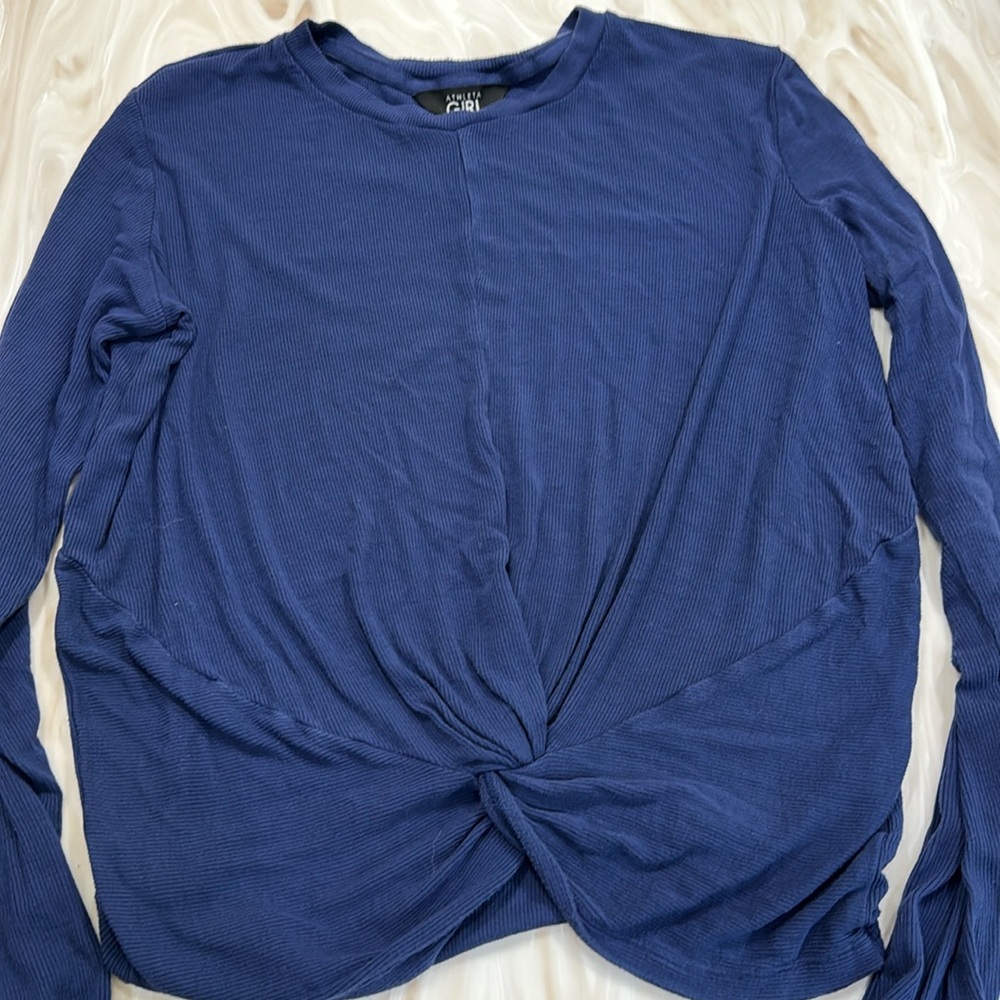 ATHLETA GIRL blue top